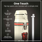 NFL x ION8 Insulated Steel Water Bottle, NFL Browns, 750ml (24oz)
