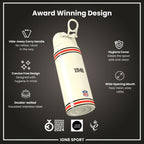 NFL x ION8 Insulated Steel Water Bottle, NFL Browns, 750ml (24oz)