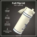 NFL x ION8 Insulated Steel Water Bottle, NFL Cowboys, 750ml (24oz)