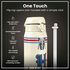 NFL x ION8 Insulated Steel Water Bottle, NFL Texans, 750ml (24oz)