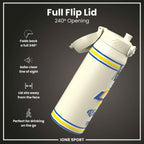 NFL x ION8 Insulated Steel Water Bottle, NFL Rams, 750ml (24oz)