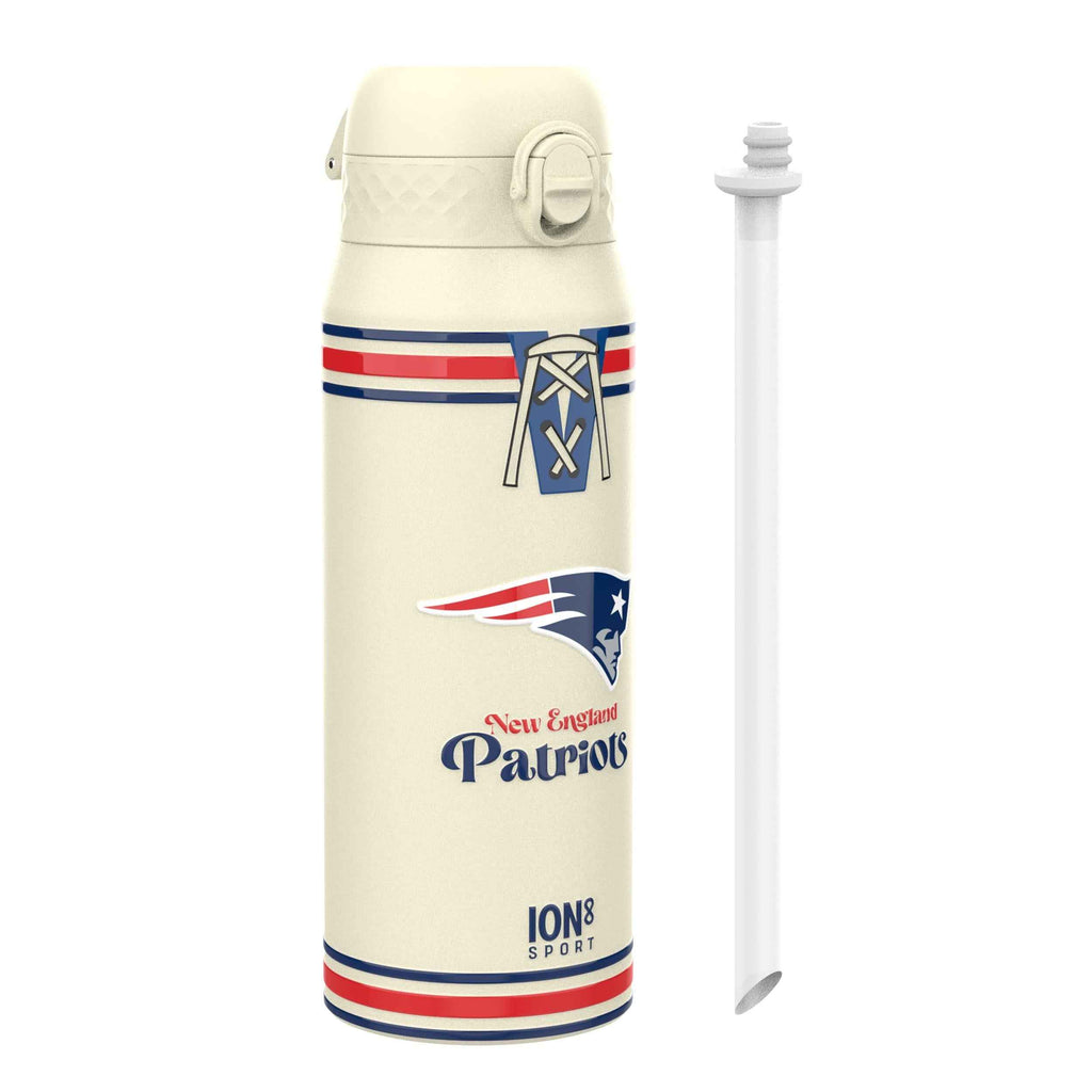 NFL x ION8 Insulated Steel Water Bottle, NFL Patriots, 750ml (24oz)
