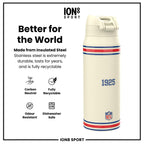 NFL x ION8 Insulated Steel Water Bottle, NFL Giants, 750ml (24oz)