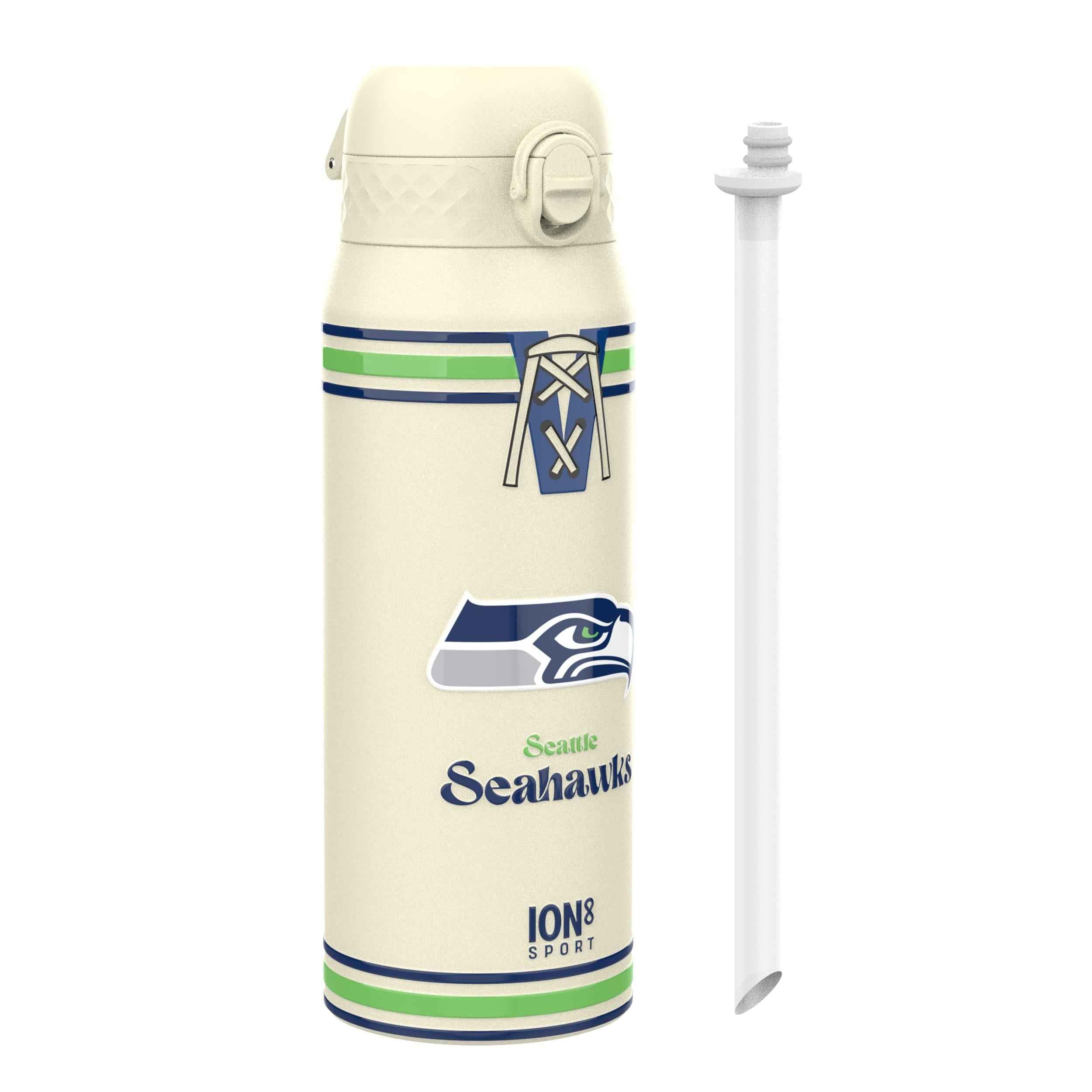 NFL x ION8 Insulated Steel Water Bottle, NFL Seahawks, 750ml (24oz)