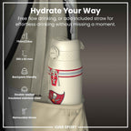 NFL x ION8 Insulated Steel Water Bottle, NFL Buccaneers, 750ml (24oz)