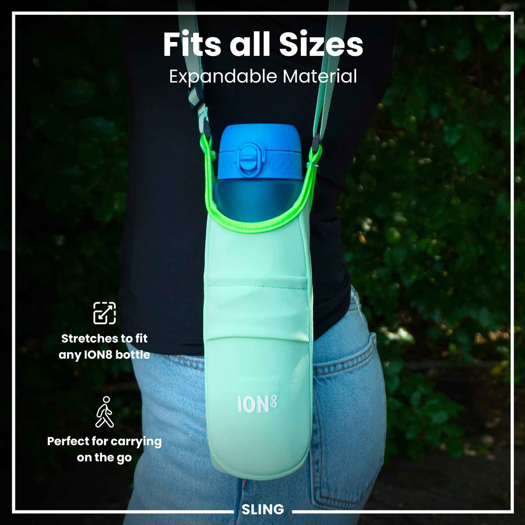 Lightweight, Sling Bottle Bag, Green
