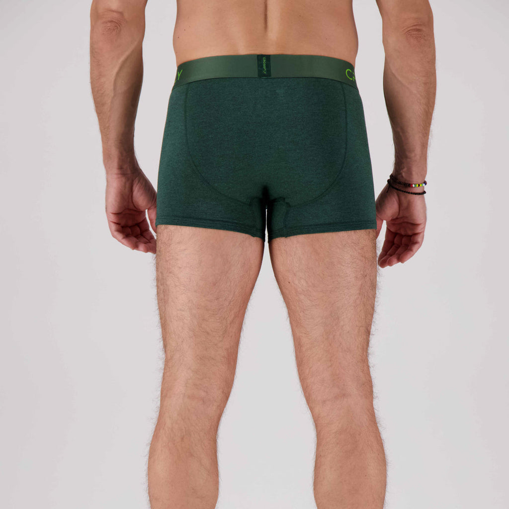 3-pack: IKON Men's 3" Trunks - Green Marle