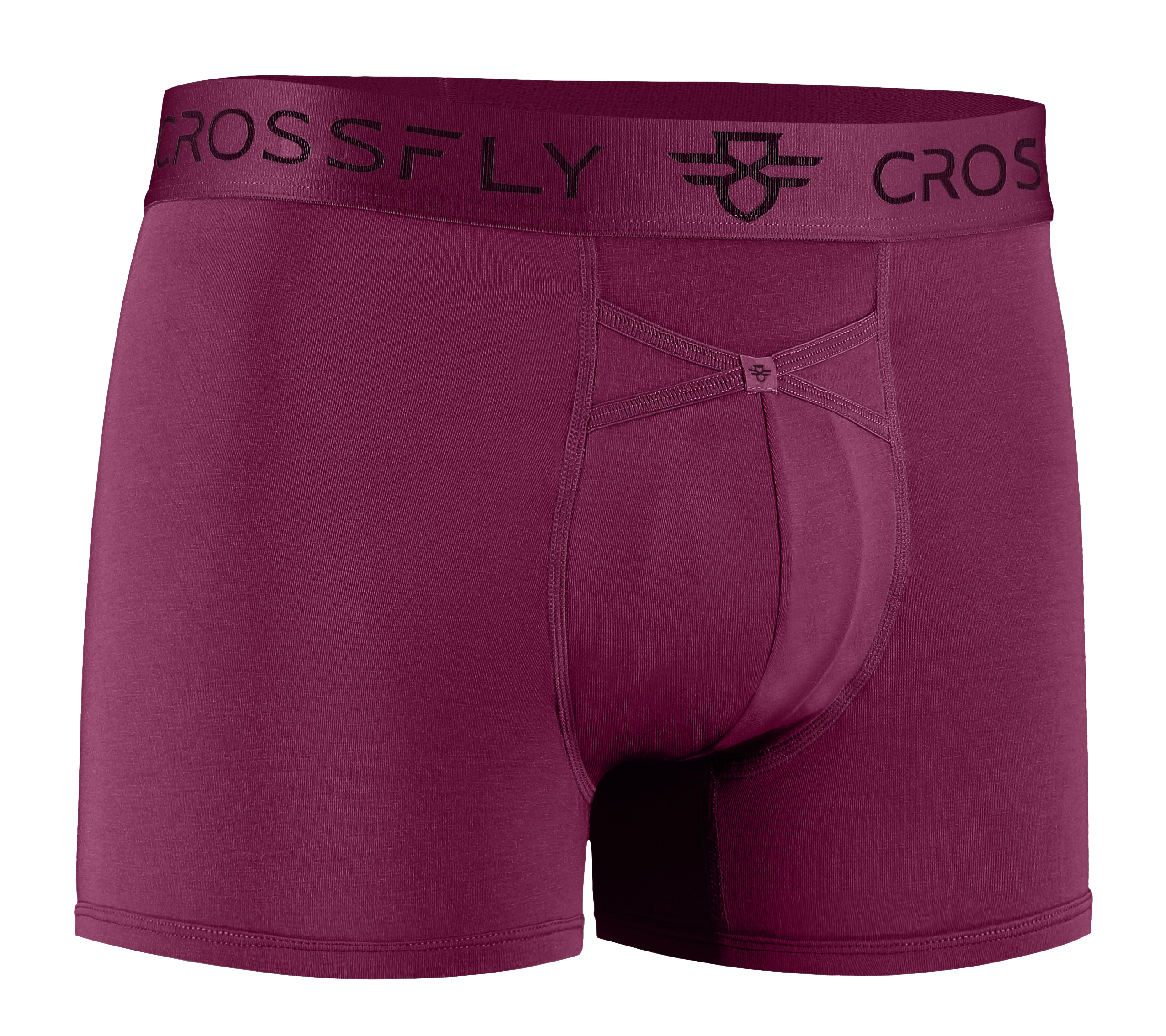 3-pack: IKON Men's 3" Trunks - Plum + Italia + Charcoal