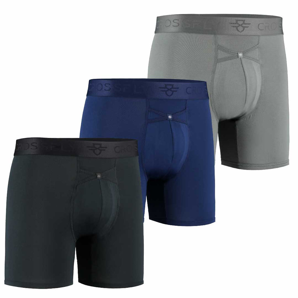 3-Pack: IKON Men's 6" Boxers - Multi