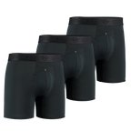 3-Pack: IKON Men's 6" Boxers - Black