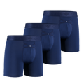 3-Pack: IKON Men's 6" Boxers - Navy