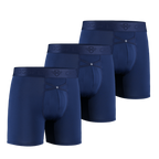 3-Pack: IKON Men's 6" Boxers - Navy
