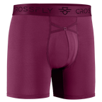 3-Pack: IKON Men's 6" Boxers - Plum / Italia / Charcoal