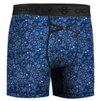IKON Men's 6" Boxers - Skulls and Heart Blues