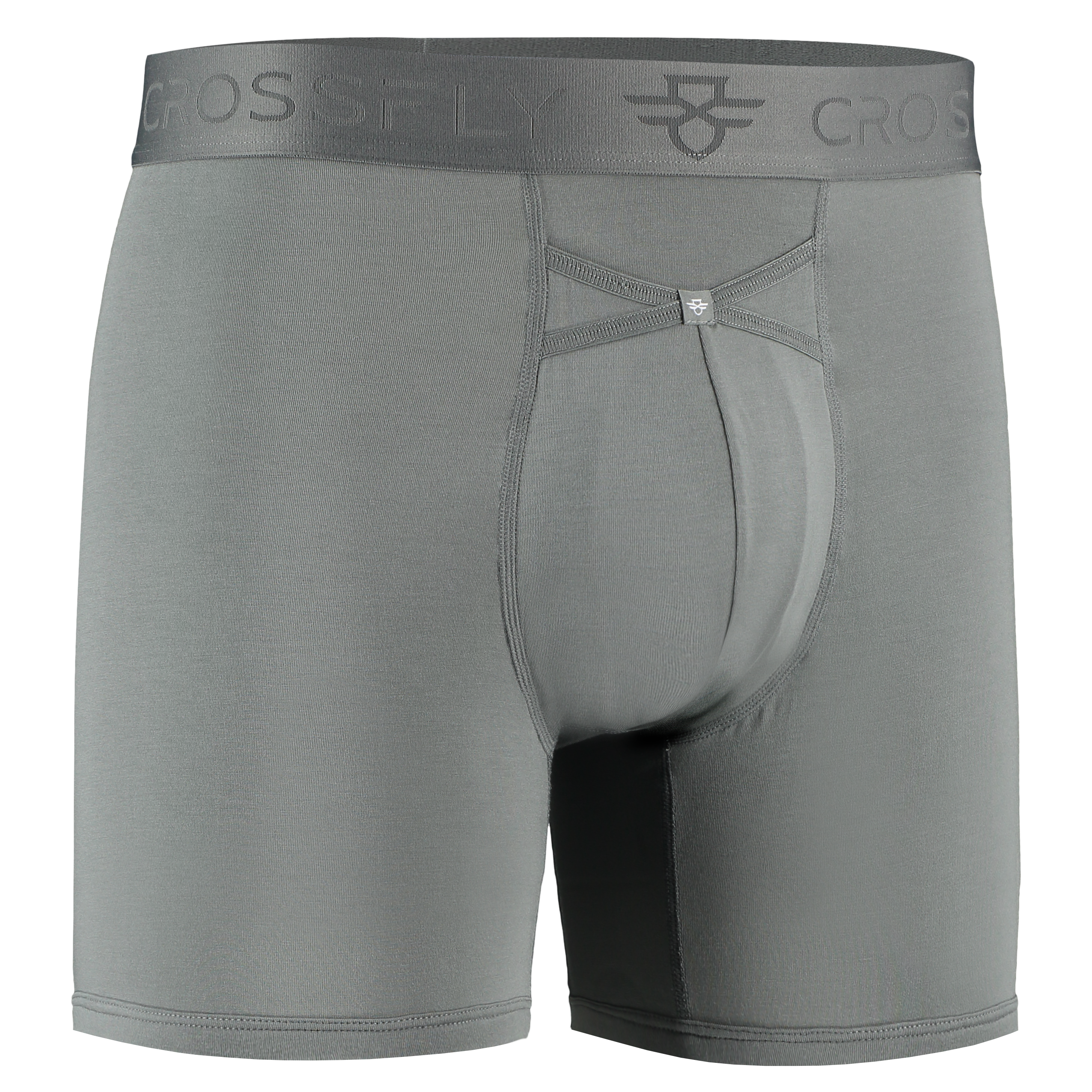3-Pack: IKON Men's 6" Boxers - Plum / Italia / Charcoal