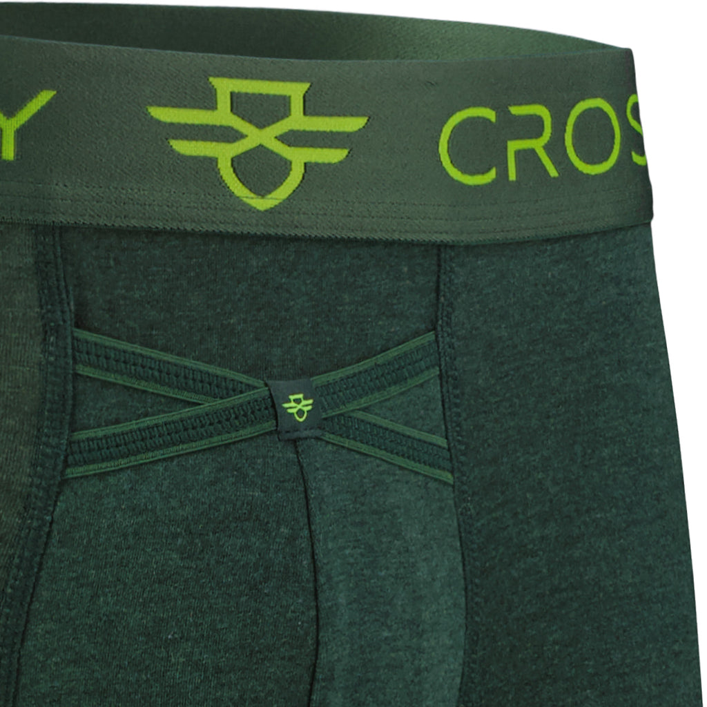 3-pack: IKON Men's 3" Trunks - Green Marle
