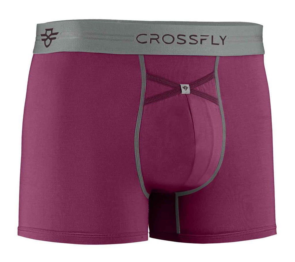IKON X Men's 3" Trunks - Perfect Plum/Grey