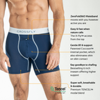 3-Pack: IKON X Men's 6" Boxers - Navy/White