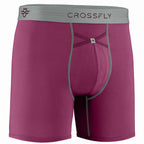 IKON X Men's 6" Boxers - Perfect Plum/Grey