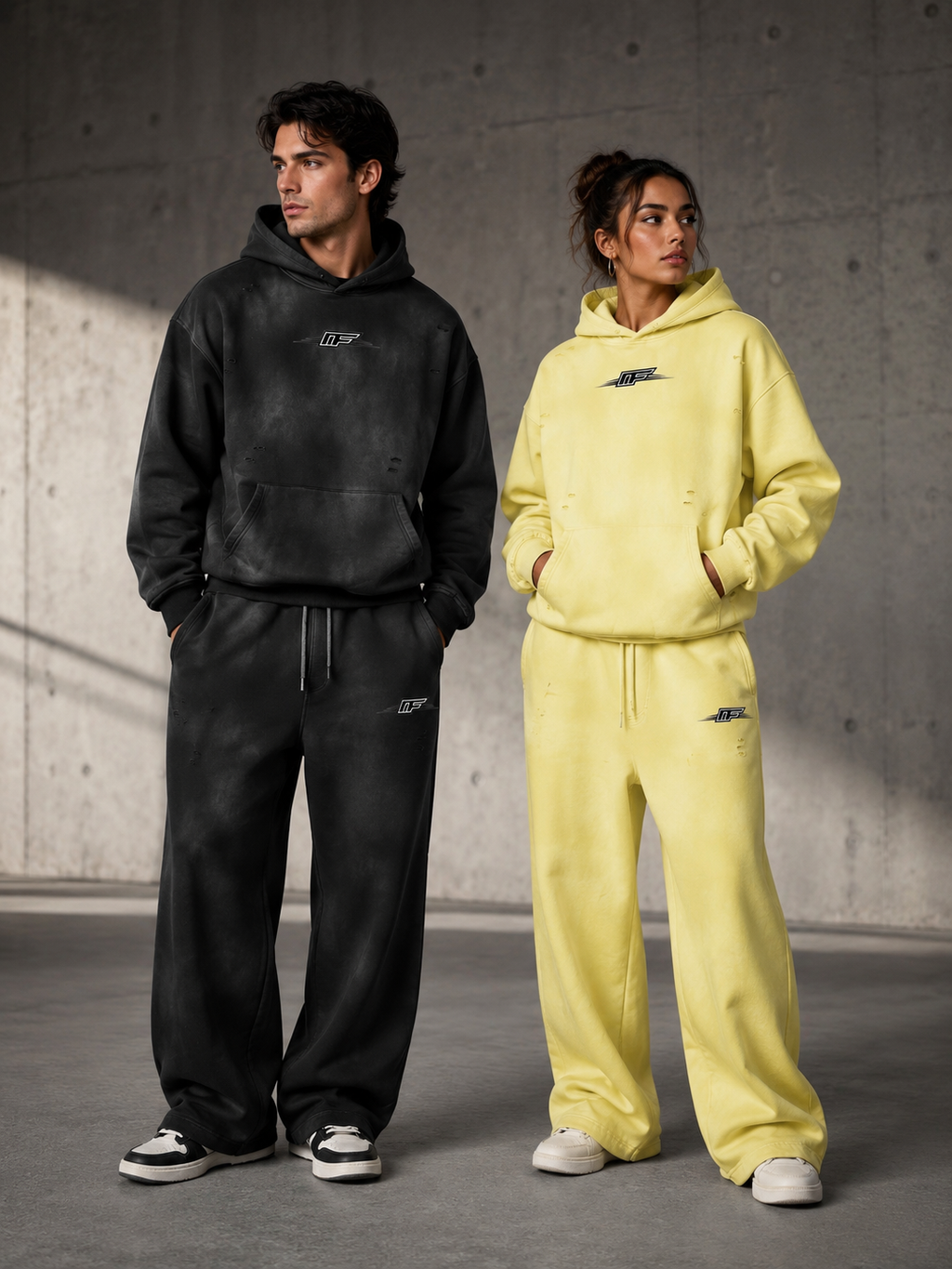 Unisex Wide Leg Fleece Sweatpants for Comfort and Style