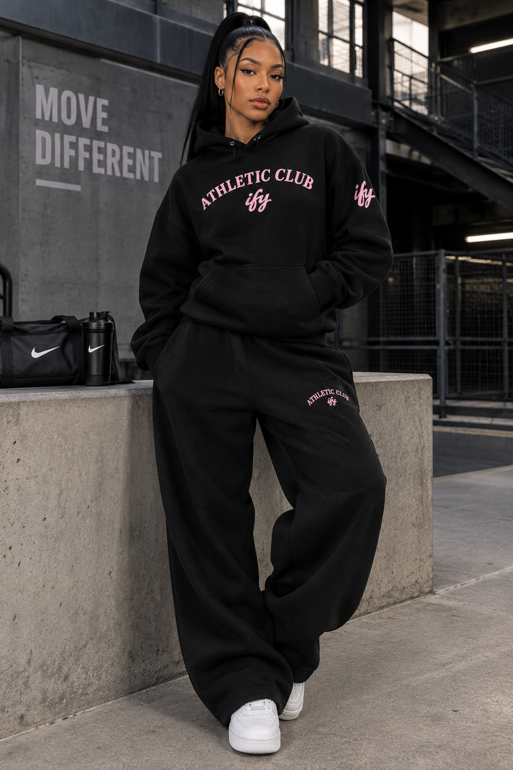 Unisex Heavyweight Barrel-Leg Sweatpants