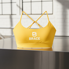 Strappy Criss Cross Yoga Sports Bra