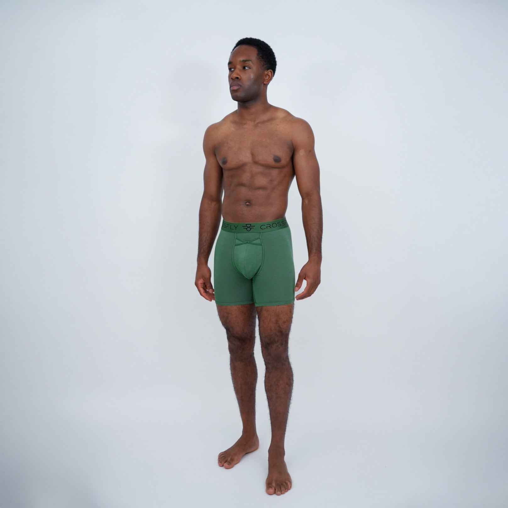 Lux Men's 7" Boxers - Olive/Black
