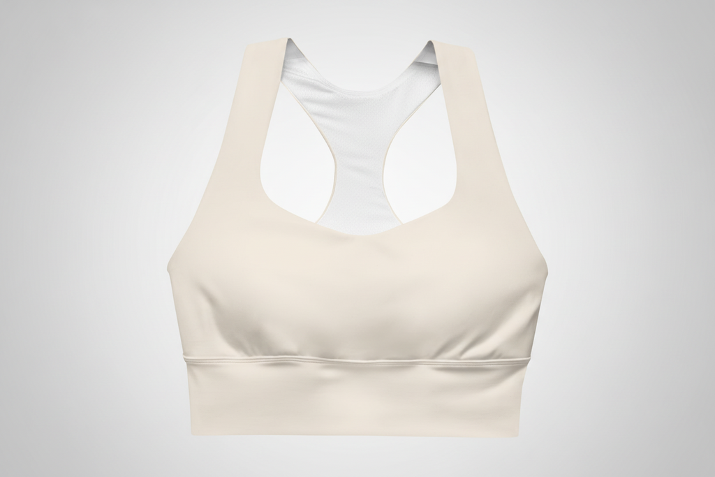 PHIA Ivory Longline Sports Bra