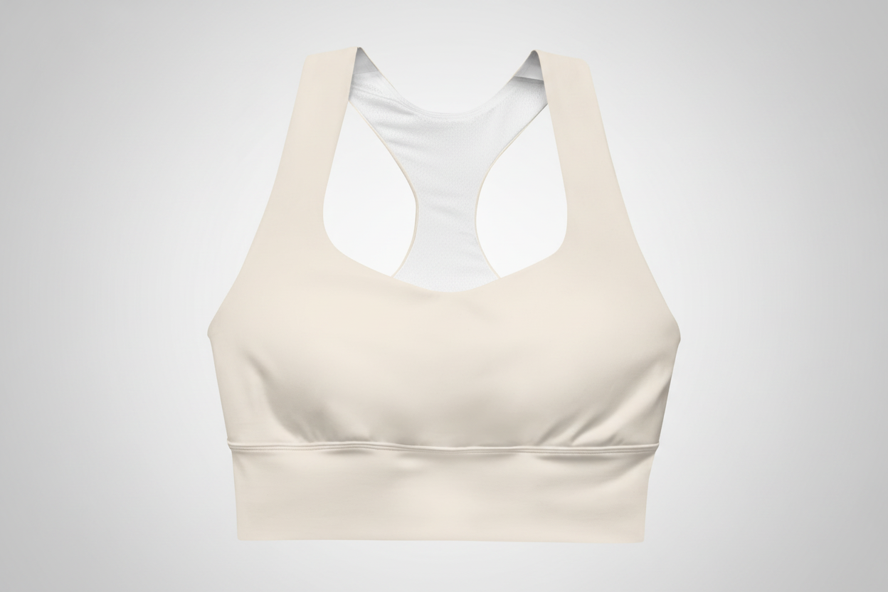 PHIA Ivory Longline Sports Bra
