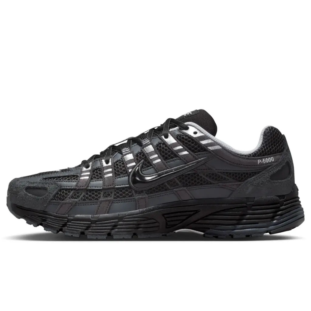 Nike P-6000 Suede Anthracite Metallic Silver