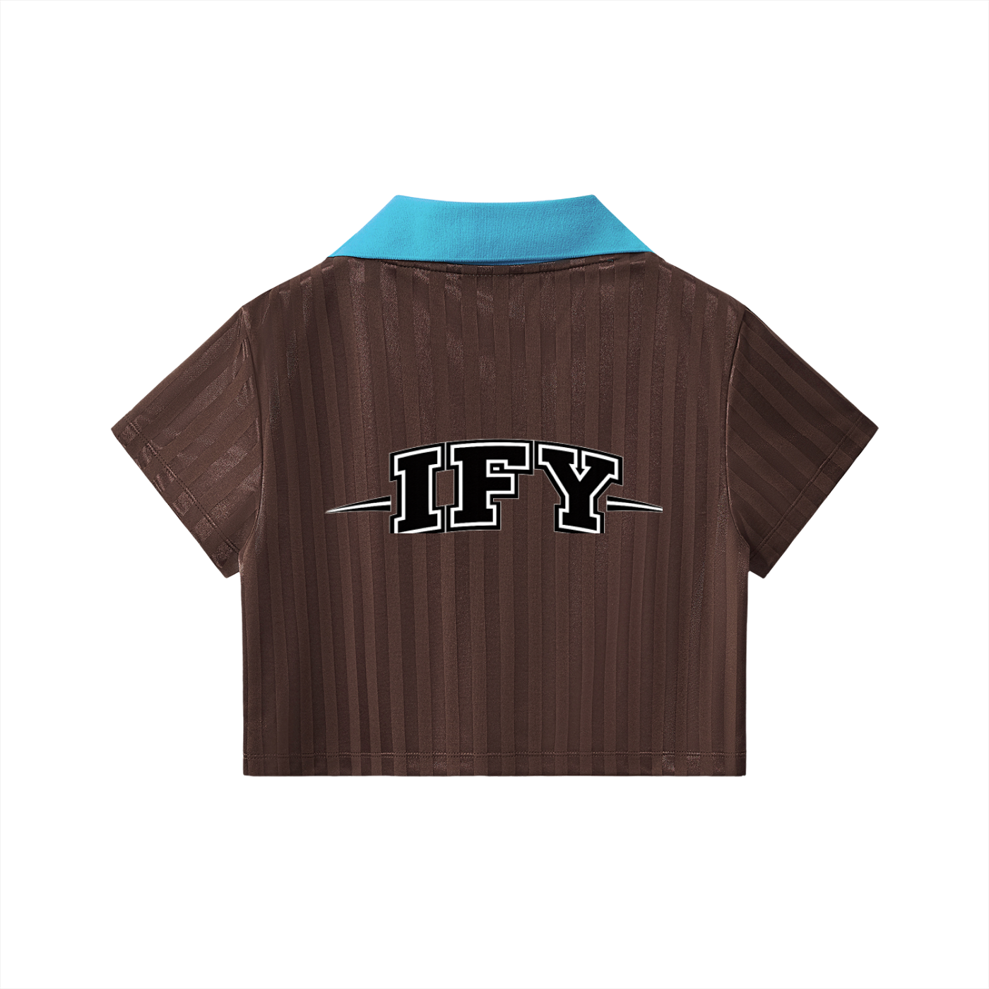 Elevate Your Style with Our Cropped Jersey with Contrast Collar