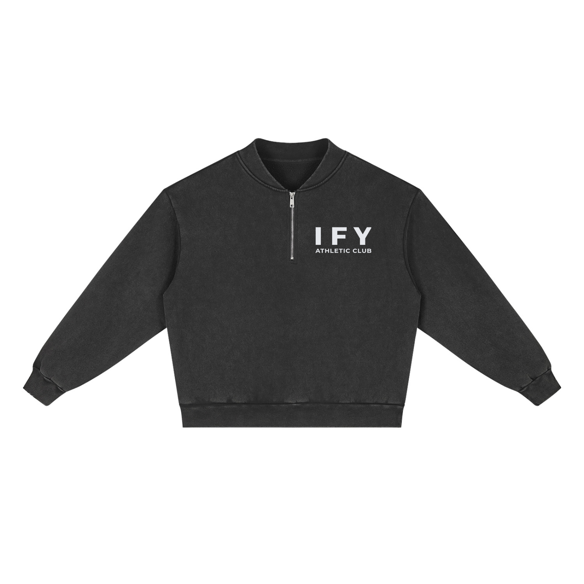 Vintage Wash Fleece Quarter-Zip Sweatshirt
