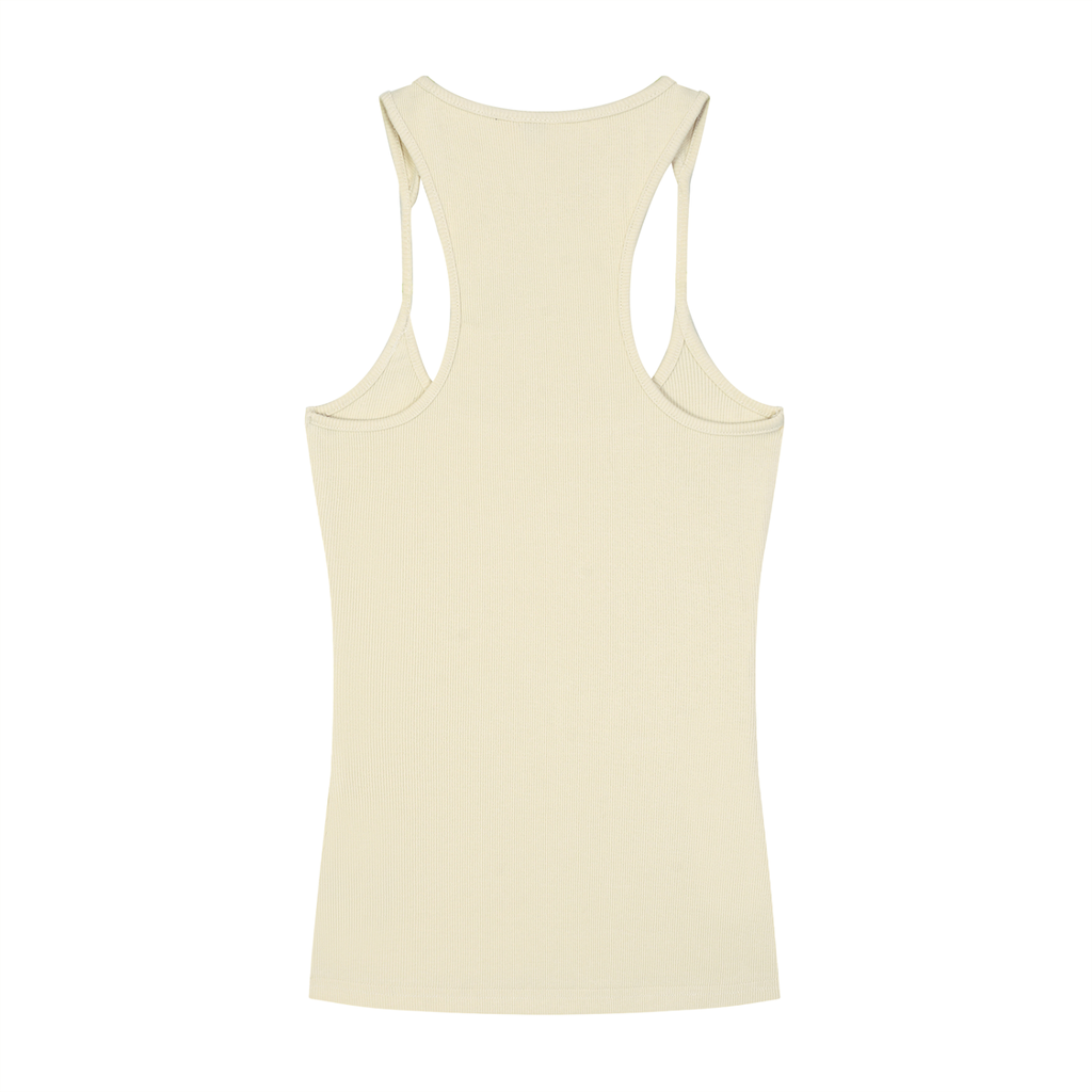 BRACE Slim Fit Ribbed Racerback Tank Top