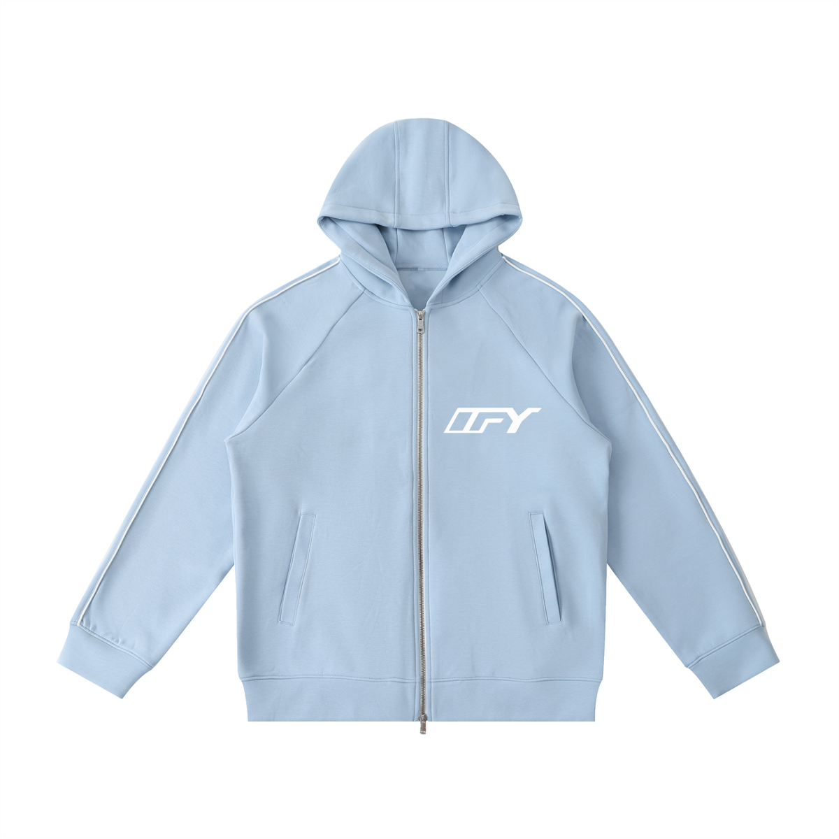 Heavyweight Raglan Sleeve Zip Hoodie