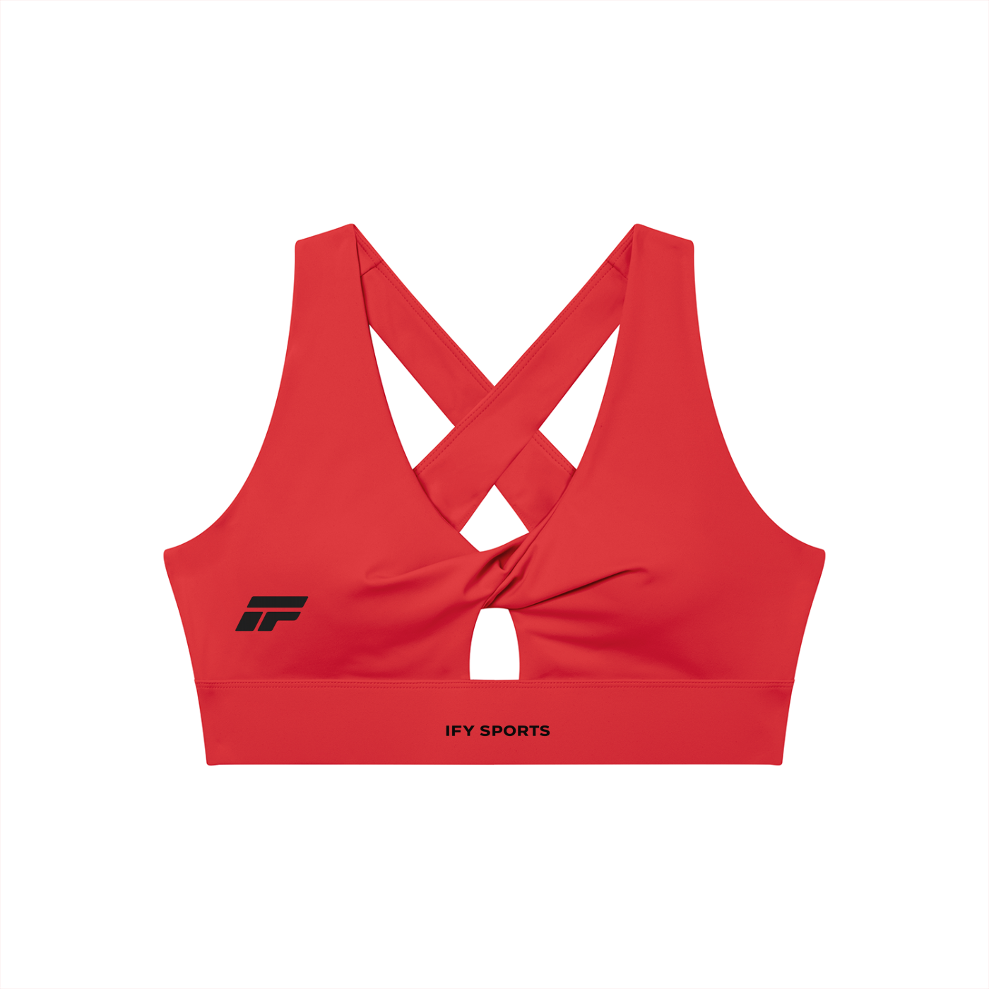 Women's Twist Front V-Neck Sports Bra