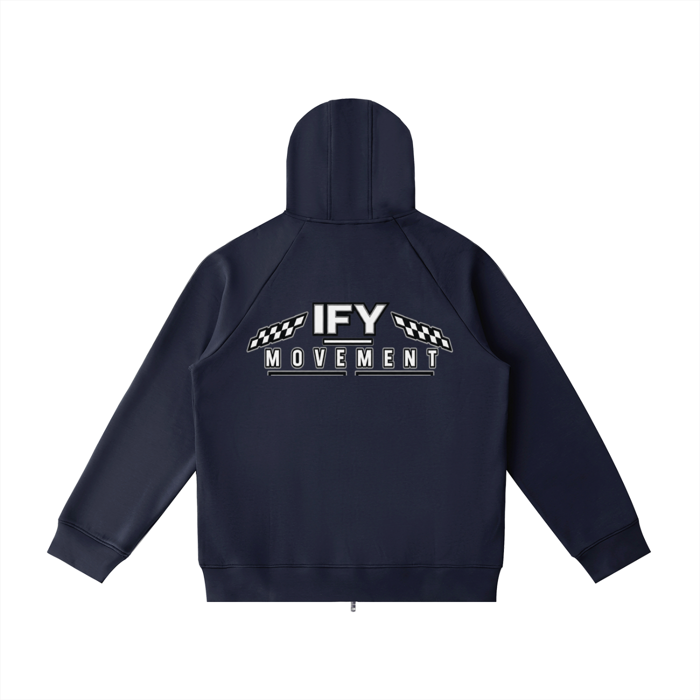 Heavyweight Raglan Sleeve Zip Hoodie