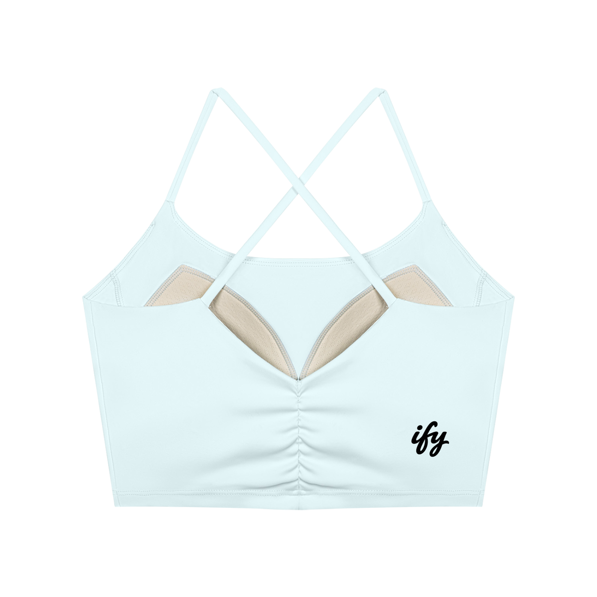 Ruched Cropped Yoga Tank Top