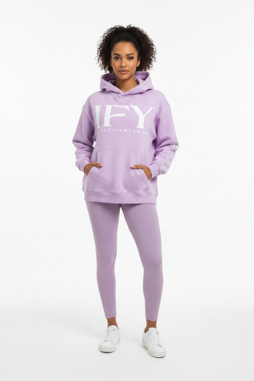 Essential Oversized Boxy Fit Fleece Hoodie