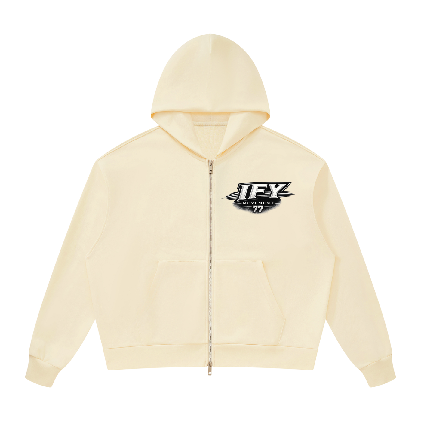 Unisex Drop Shoulder Full Zip Hoodie - Comfort Meets Style for Every Occasion