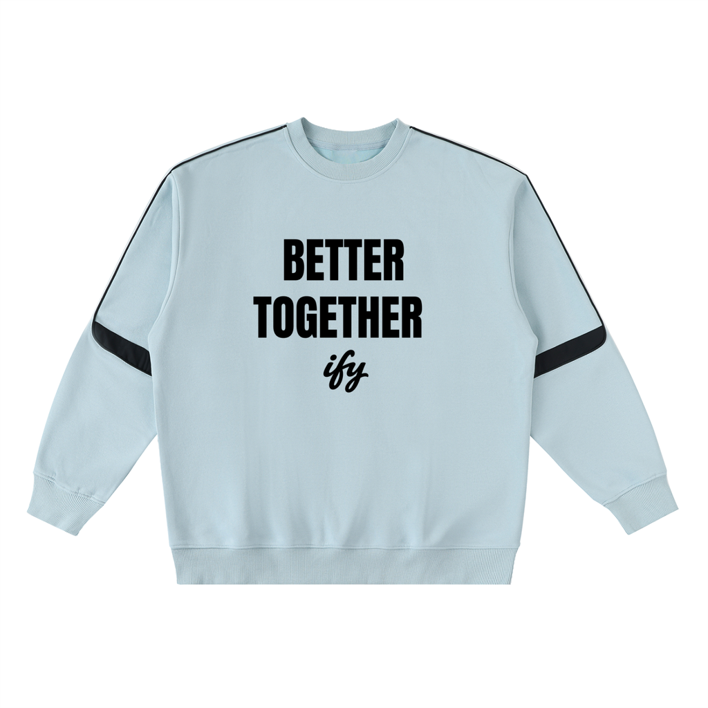Oversized Crewneck Taped Sweatshirt