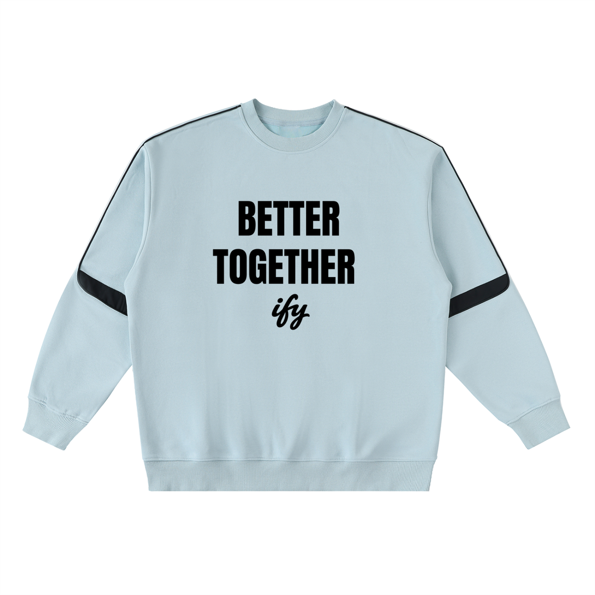 Oversized Crewneck Taped Sweatshirt