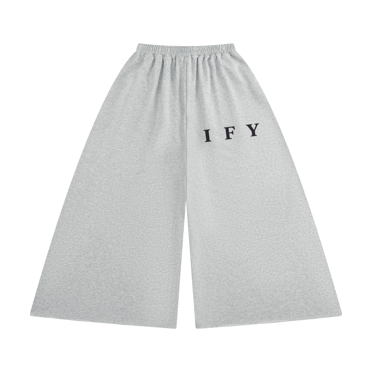 Women’s Raw-Edge Wide-Leg Sweatpants