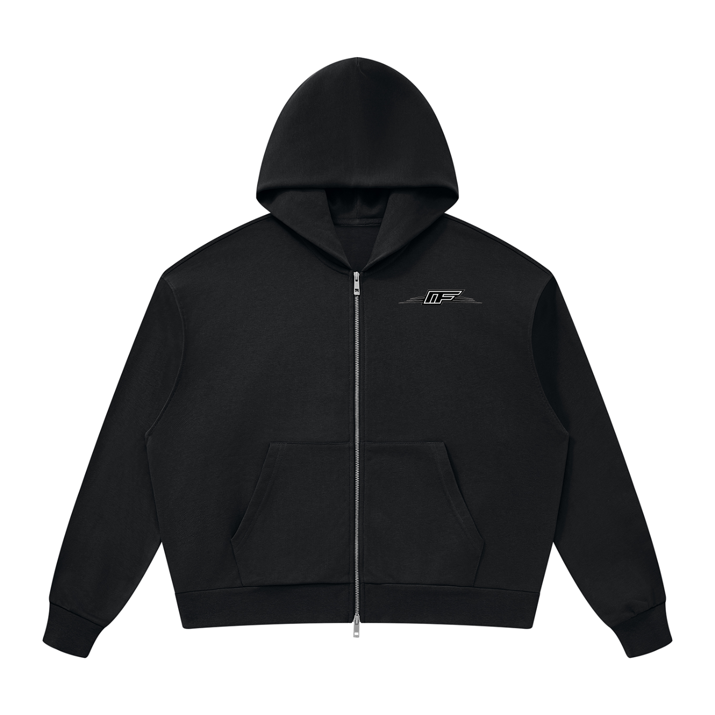 Unisex Drop Shoulder Full Zip Hoodie - Comfort Meets Style for Every Occasion