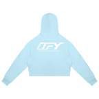 Cropped Zip-Through Hoodie