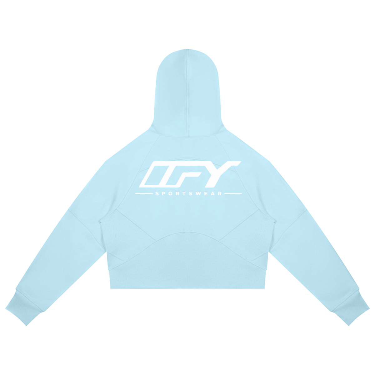Cropped Zip-Through Hoodie