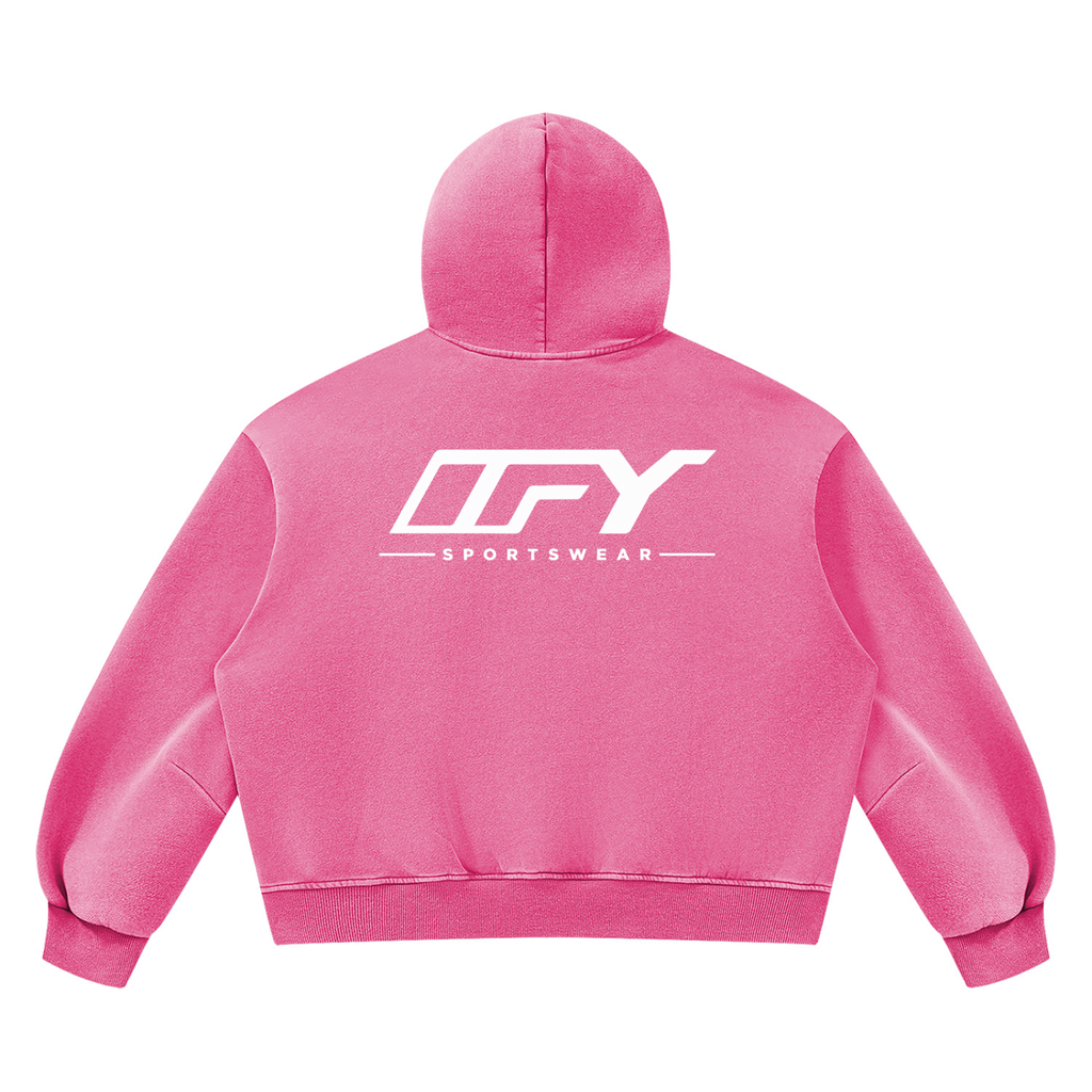 Unisex Vintage Wash Boxy Fleece Hoodie