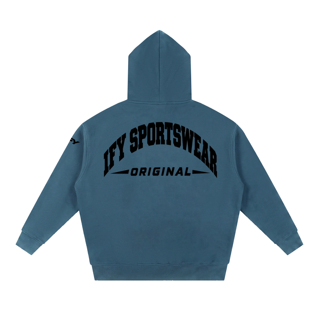 Oversized Boxy-Fit Fleece Hoodie