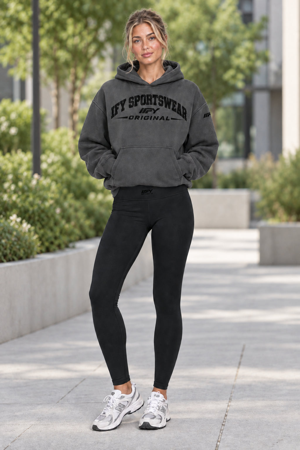 Oversized Boxy-Fit Fleece Hoodie