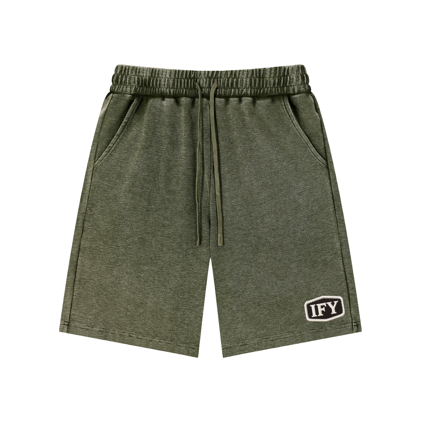 Mineral Wash Waffle Knit Shorts
