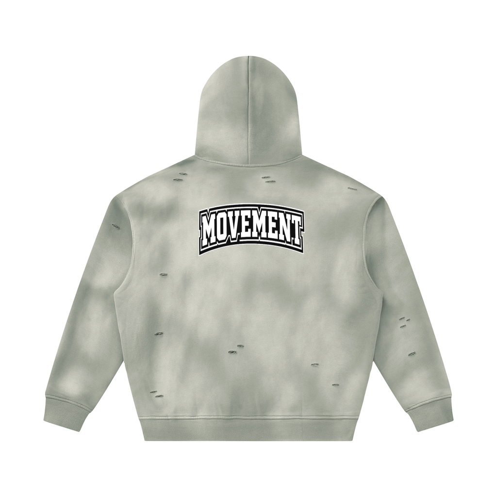 Unisex Frayed Fleece Hoodie for Ultimate Comfort and Style